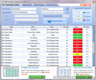 SQL Fragmentation Analyzer screenshot